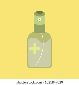 icono plano del sanitizer de mano. ilustración vectorial