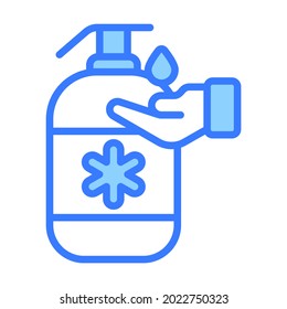 Hand Sanitizer Healthcare Medical, vector graphic Illustration Icon.