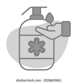 Hand Sanitizer Healthcare Medical, vector graphic Illustration Icon.