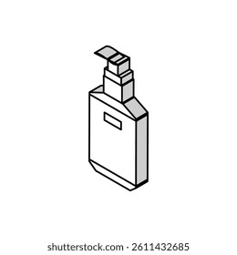 hand sanitizer hygiene isometric icon vector. hand sanitizer hygiene sign. isolated symbol illustration