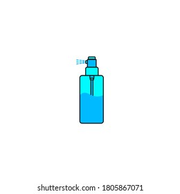 Hand sanitizer icon. Bottle of hand sanitizer icon