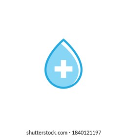 Vector de diseño plano de icono de sanitizador de mano