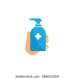 Handanisierer-Symbol, flacher Design-Vektorgrafik
