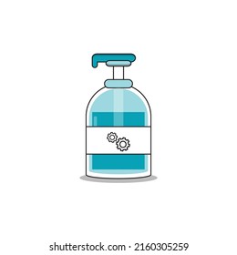 Hand sanitizer icon Free Vector