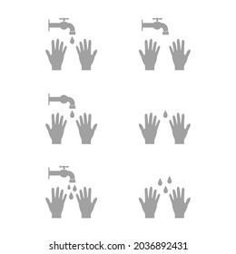 Hand sanitizer icon. Hands wash icon and hands logo. Vector illustration