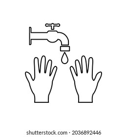 Hand sanitizer icon. Hands wash icon and hands logo. Vector illustration