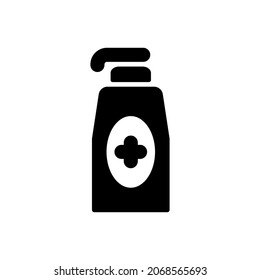 hand sanitizer icon illustration vector graphic