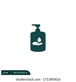 Vektorillustration eps10 für Handanitizer-Icon-Illustrator