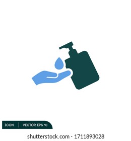 hand sanitizer icon illustrator vector eps 10