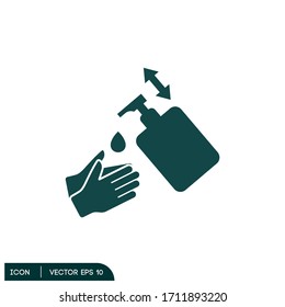 hand sanitizer icon illustrator vector eps 10
