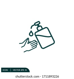 hand sanitizer icon illustrator vector eps 10
