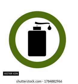 
Hand-Sanitizer-Symbol. von Viren fernhalten.