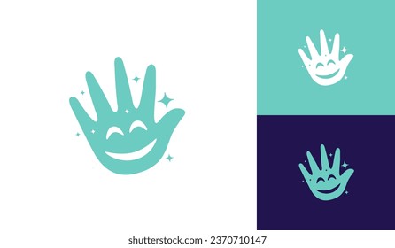 Hand sanitizer icon logo design