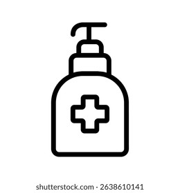 Hand sanitizer icon. for mobile concept and web design. vector illustration