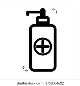 Hand Sanitizer Icon Mobile UI or Website