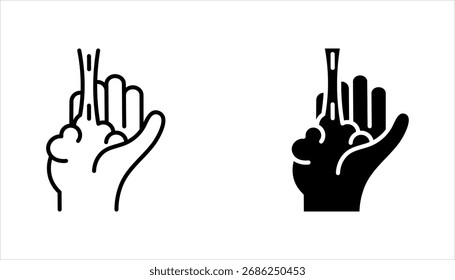 Handdesinfektionsmittel-Symbolsatz. Handhygiene, Vektorgrafik auf weißem Hintergrund