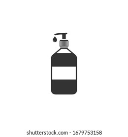 Hand sanitizer icon in simple design. Vector illustration