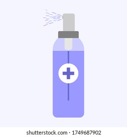 Hand sanitizer icon. hand spray icon
