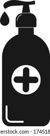 Hand sanitizer icon symbol of Corona virus icon
