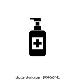 Hand sanitizer icon in trendy style isolated on white background. Symbol for your web site design, logo, app, UI.