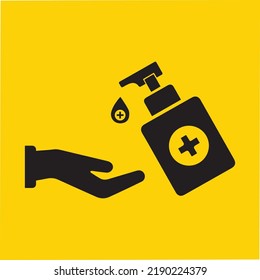 Hand sanitizer icon. Vector icon 
