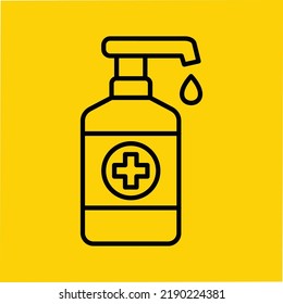 Hand sanitizer icon. Vector icon 