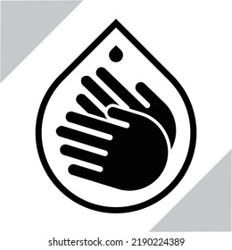 Icono de desinfectante manual. Icono de vector 