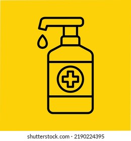 Hand sanitizer icon. Vector icon 