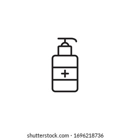 Hand Sanitizer Icon vector Design Template