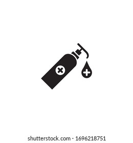 Plantilla de diseño vectorial del icono del silenciador manual