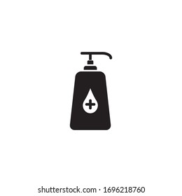 Design-Vorlage für die Vektorillustration von Hand Sanitizer-Symbolen