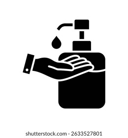 hand sanitizer icon vector design template simple and clean