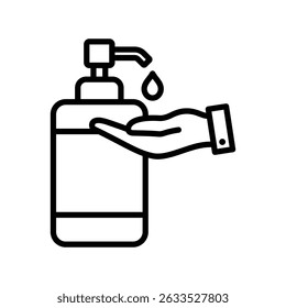hand sanitizer icon vector design template simple and clean