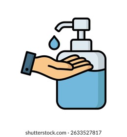 hand sanitizer icon vector design template simple and clean