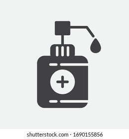 Ilustración de vectores de icono del silenciador manual