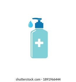 hand sanitizer icon vector illustration design template web