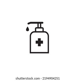 hand sanitizer icon vector illustration symbol design