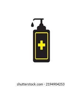 hand sanitizer icon vector illustration symbol design