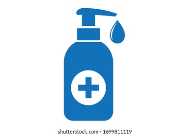 Aislamiento vectorial de icono de sangrado manual (versión azul)