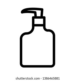 Hand sanitizer icon. Vector icon isolated on white background.