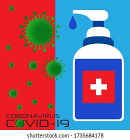 Icono de sanitizador de mano Icono de vector aislado en fondo blanco