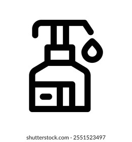 Handdesinfektionsmittel-Symbol. Vektorliniensymbol für Ihre Website, Ihr Handy, Ihre Präsentation und Ihr Logo-Design.