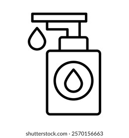 Hand sanitizer icon Vector logo set flat