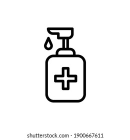 Hand sanitizer icon vector, 
Soap bottle