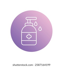 Hand Sanitizer icon vector stock illustration