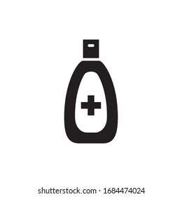 hand sanitizer icon vector symbol template