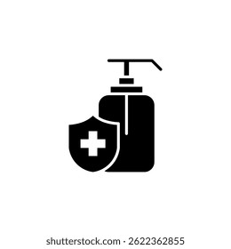 Hand Sanitizer-Symbol, Vektorvorlage