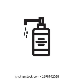 hand sanitizer icon vector,wash hand sign simbol illustration