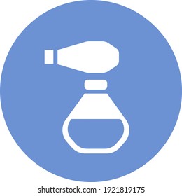 Hand sanitizer, illustration, vector on white background.