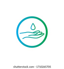 Hand sanitizer liquid icon design. Wash your hands to prevent viruses